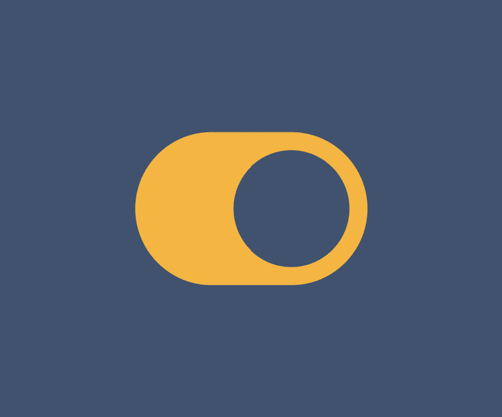 Animated Crossover Health toggle logo mark on navy.